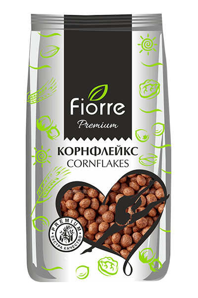Корнфлейкс-какаови топчета "Fiorre" 200гр