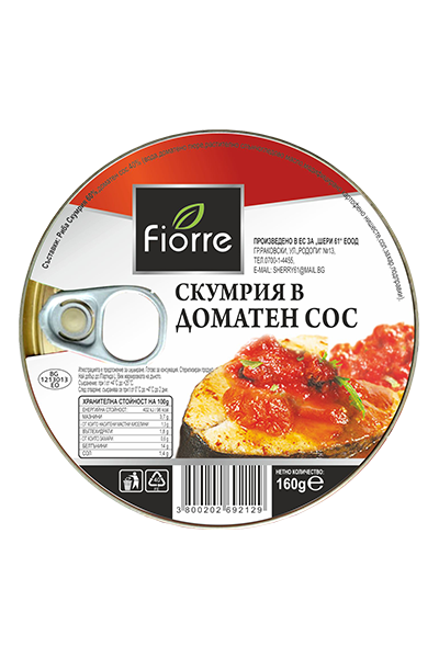 Скумрия в доматен сос "Fiorre" 160гр